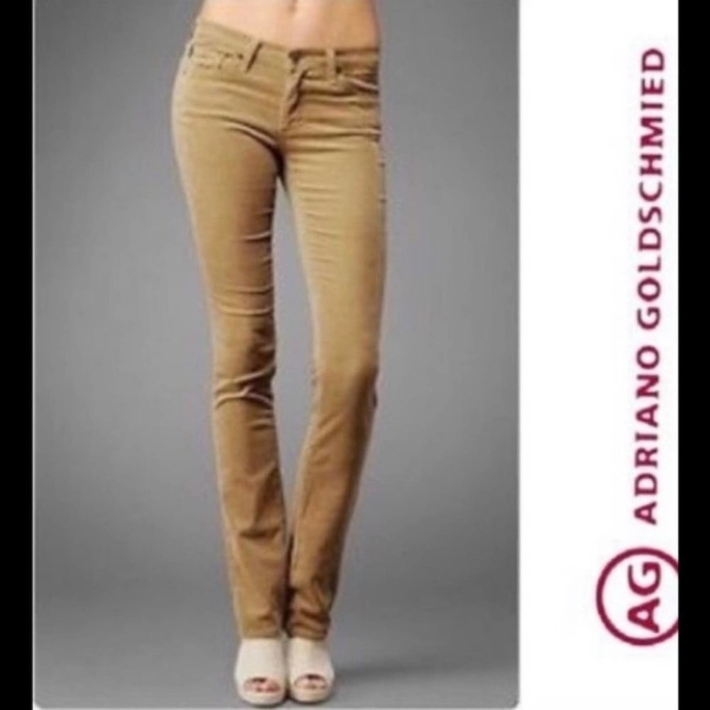 AG The Stevie Slim Straight Corduroy Pants Size 25